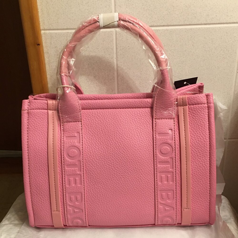 NWT!! ELLO pink vegan leather tote with matching wallet